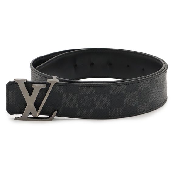 Louis Vuitton Damier Graphite Belt LV Initials 40MM Reversible #80 80/32 M0213w - Picture 1 of 7